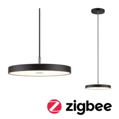 Paulmann Hildor LED-riippuvalaisin, Zigbee, musta