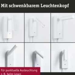 Paulmann Hulda USB LED-seinäspotti 3-portainen himmennettävä valkoinen