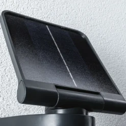 Paulmannin Lesla-aurinkokäyttöinen ulkoseinälamppu, antrasiitti, anturi, IP65