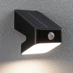 Paulmannin Lesly-aurinkokäyttöinen ulkoseinälamppu, antrasiitti, anturi, IP65