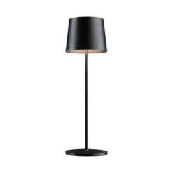 Paulmann LED-akkukäyttöinen pöytälamppu Gilo, musta, muovi, IP44