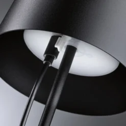 Paulmann LED-akkukäyttöinen pöytälamppu Gilo, musta, muovi, IP44