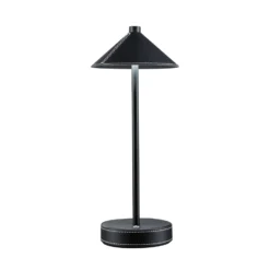 Paulmann LED-akkukäyttöinen pöytälamppu Pellini, musta, alas, CCT