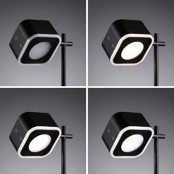 Paulmann LED-akkupöytälamppu Varia, musta, 37 cm himmennettävä CCT