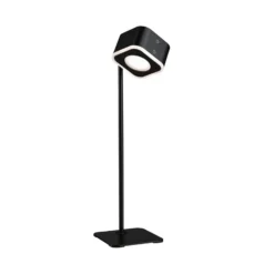 Paulmann LED-akkupöytälamppu Varia, musta, 37 cm himmennettävä CCT