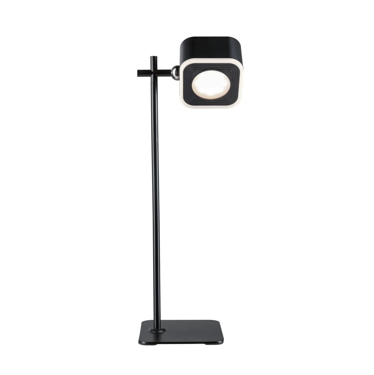 Paulmann LED-akkupöytälamppu Varia, musta, 37 cm himmennettävä CCT