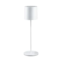 Paulmann LED-akkupöytävalaisin Tuni, valkoinen, muovi, IP44