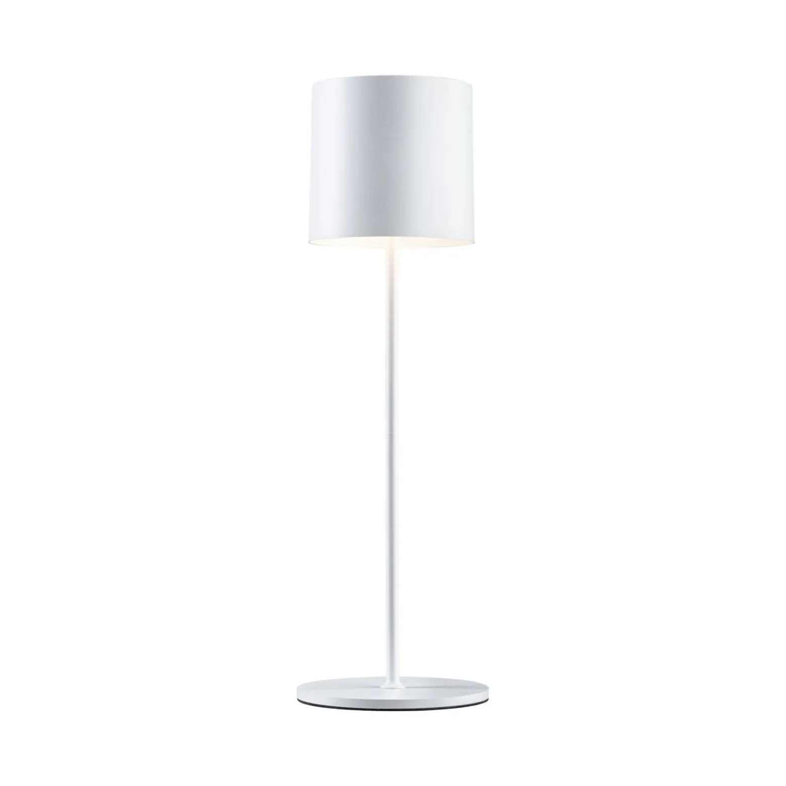 Paulmann LED-akkupöytävalaisin Tuni, valkoinen, muovi, IP44