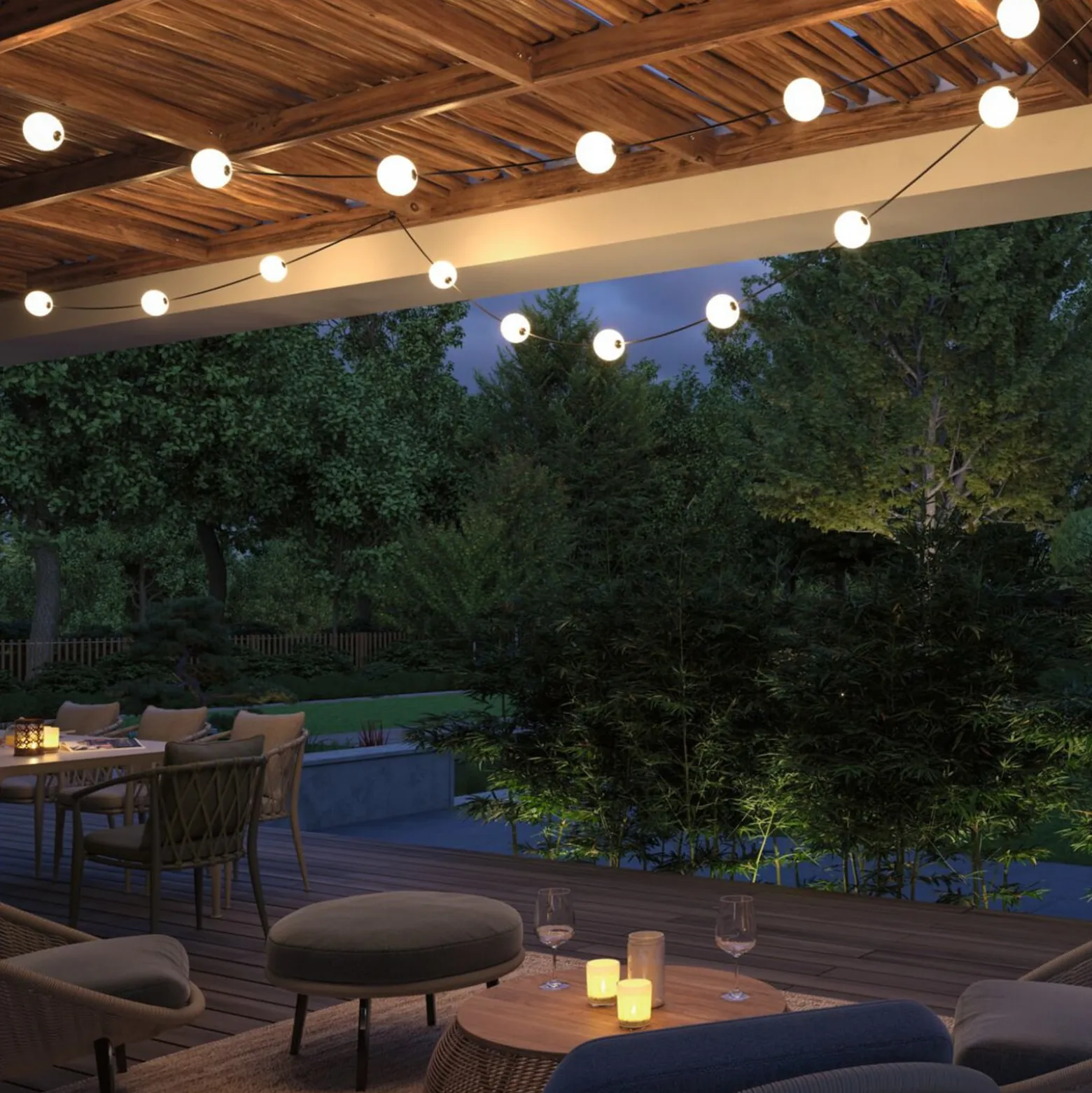 Paulmann LED-aurinkokäyttöinen valoketju Taina, peruspaketti, 6 m, IP67