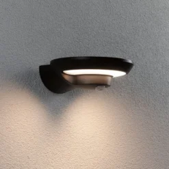 Paulmann LED aurinko ulkoseinävalaisin Bordola, anturi, antrasiitti, antrasiitti