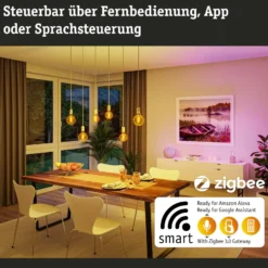 Paulmann LED-Globe G95 ZigBee E27 6,3W kulta RGBW