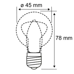 Paulmann-LED-golfpallolamppu E14 2,6W 827 kirkas