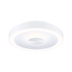 Paulmann LED-kattovalaisin Volea, valkoinen/hopea Ø 32 cm IP44 himmennettävä