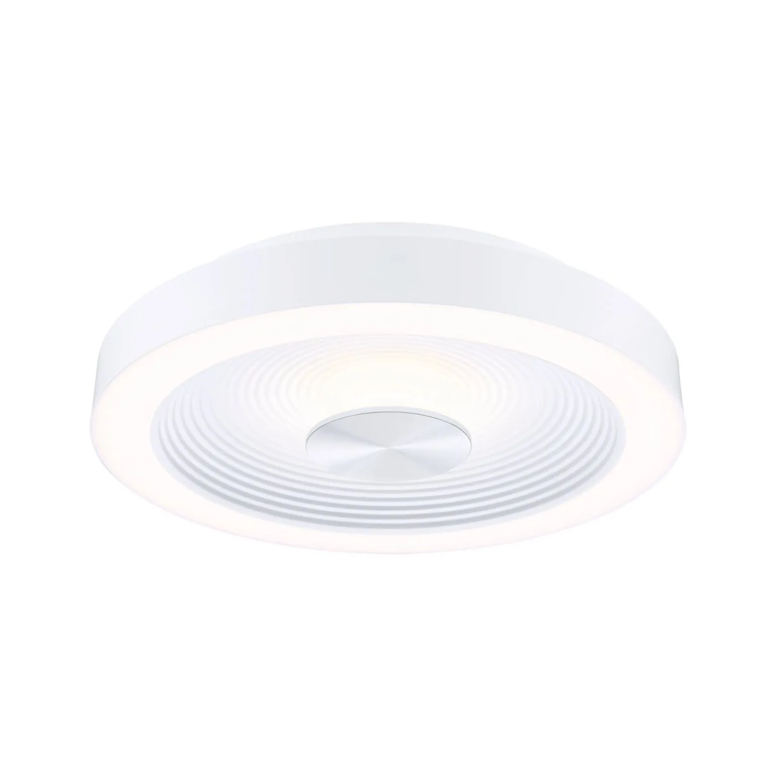 Paulmann LED-kattovalaisin Volea, valkoinen/hopea Ø 32 cm IP44 himmennettävä