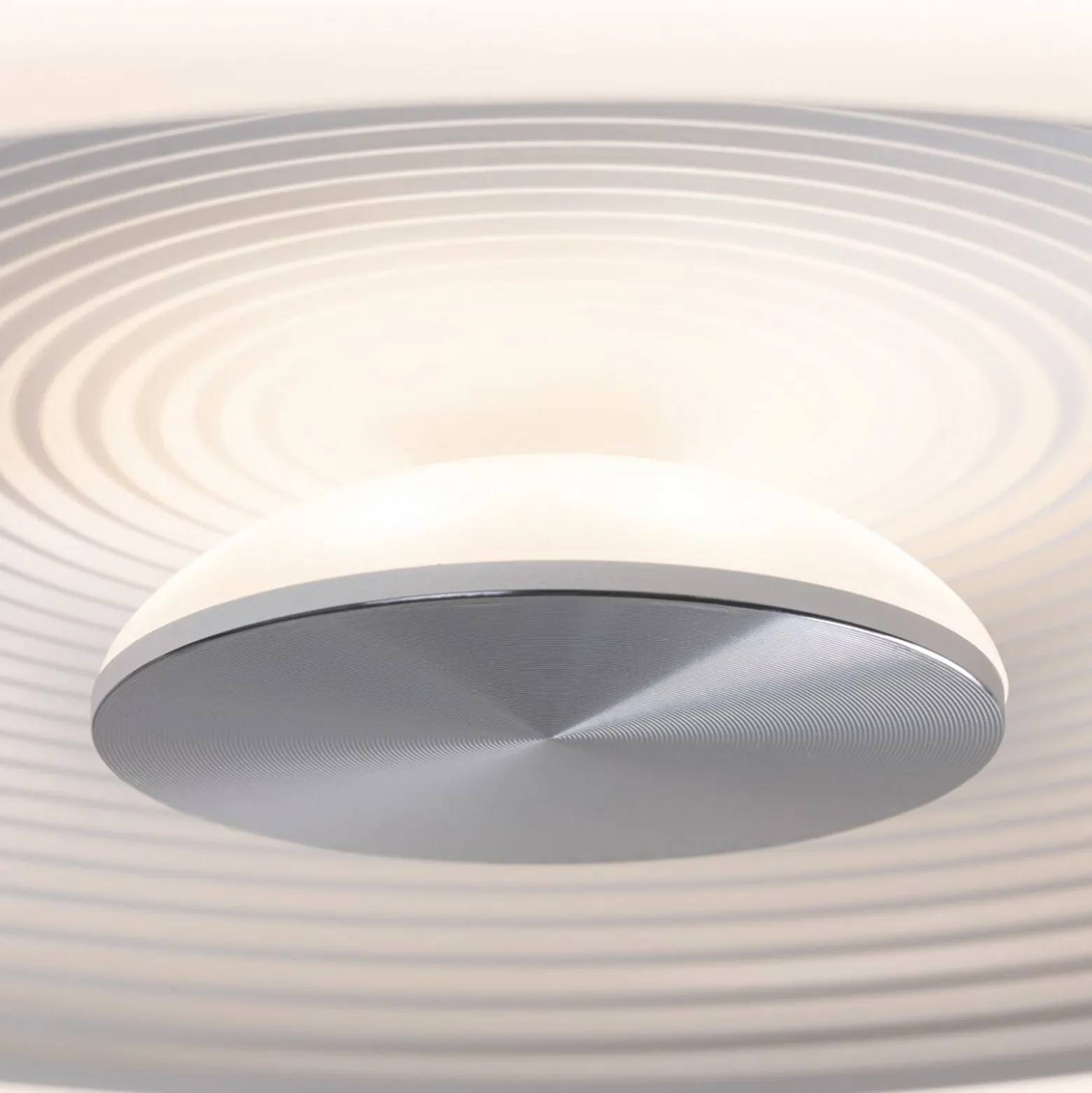 Paulmann LED-kattovalaisin Volea, valkoinen/hopea Ø 32 cm IP44 himmennettävä