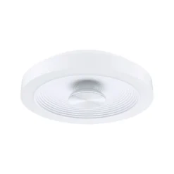 Paulmann LED-kattovalaisin Volea, valkoinen/hopea Ø 32 cm IP44 himmennettävä