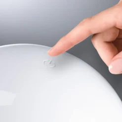 Paulmann LED-ladattava pöytävalaisin Onzo, valkoinen, muovi, IP44