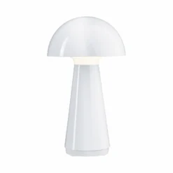 Paulmann LED-ladattava pöytävalaisin Onzo, valkoinen, muovi, IP44