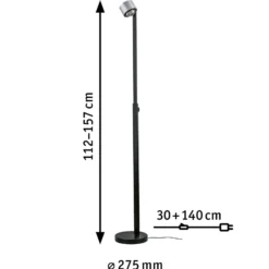 Paulmann LED-lattiavalaisin Aldan, metallia, säädettävä, himmennettävä