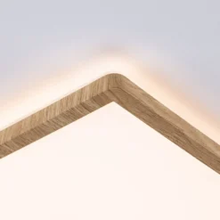 Paulmann LED-paneeli Atria Shine 58 cm, puu, IP44, 3000 K, päälle/pois