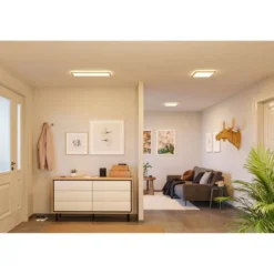 Paulmann LED-paneeli Atria Shine 58 cm, puu, IP44, 3000 K, päälle/pois
