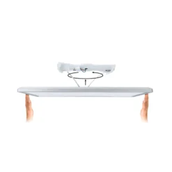 Paulmann LED-paneeli Atria Shine 58 cm, puu, IP44, 3000 K, päälle/pois