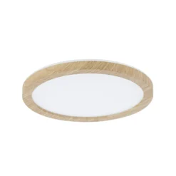 Paulmann LED-paneeli Atria Shine, halkaisija 19 cm, puu, IP44, 3000 K,