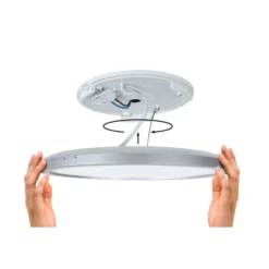Paulmann LED-paneeli Atria Shine, halkaisija 29 cm, valkoinen, IP44, 4000 K,
