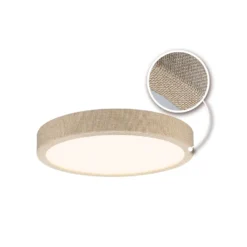 Paulmann LED-paneeli Cosara, halkaisija 30 cm, beige, IP44, 3000 K