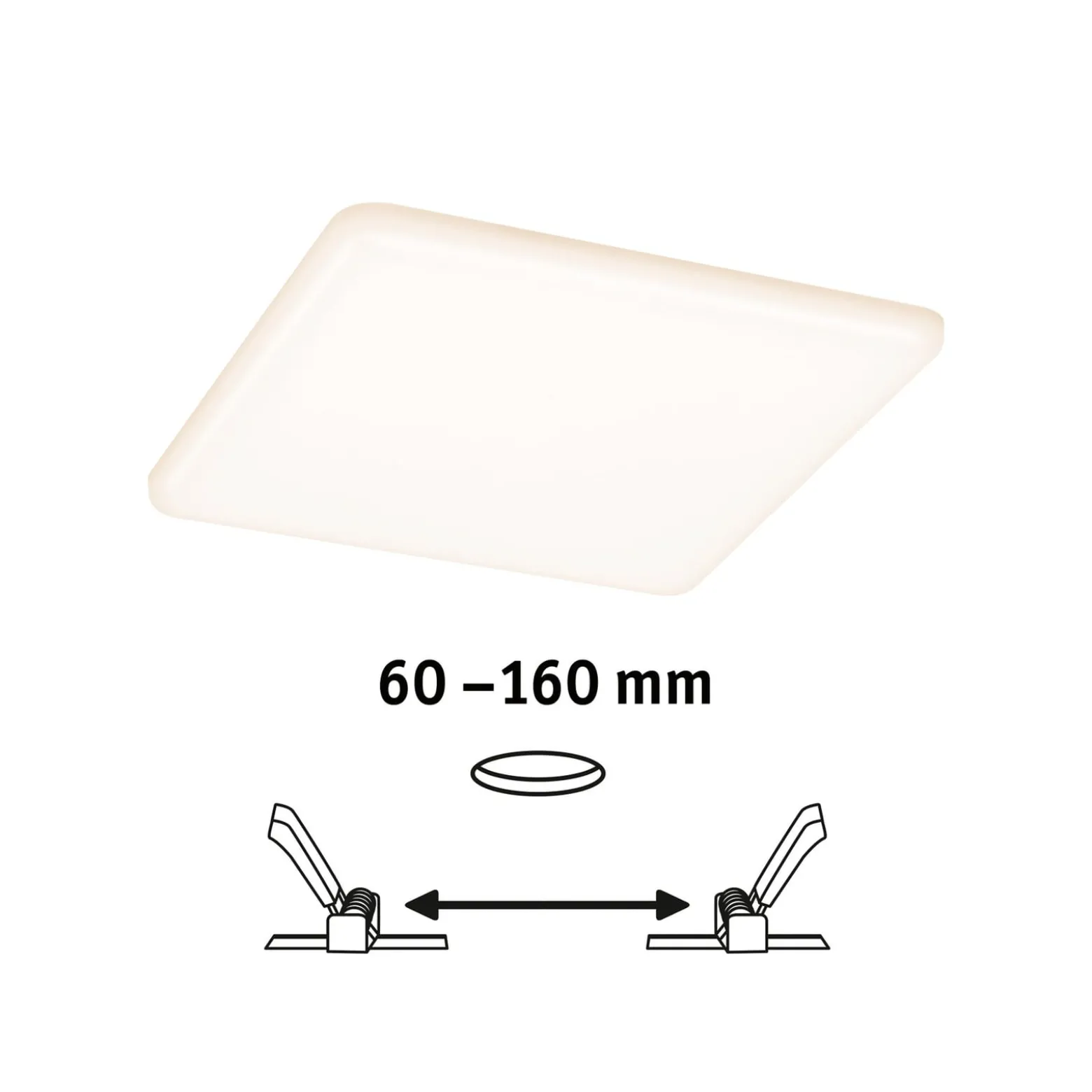 Paulmann-LED-paneeli Veluna, CCT ZigBee 18,5 cm