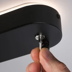 Paulmann LED-riippuvalaisin Puric Pane, musta, 6-lamppuinen, älykäs