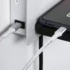 Paulmann LED-seinävalaisin Serra, vasen, USB-C, valkoinen/musta