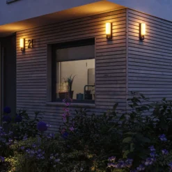 Paulmann LED-ulkoseinälamppu Bonnie, alumiini, 2200/3000K, anturi