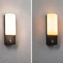 Paulmann LED-ulkoseinälamppu Bonnie, alumiini, 2200/3000K, anturi