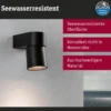 Paulmann LED-ulkoseinävalaisin Kimu, antrasiitti, 2200 K