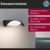 Paulmann LED-ulkoseinävalaisin Mesana, antrasiitti 24 cm alumiini IP44