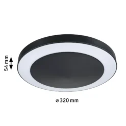 Paulmann LED-ulkovalaisin Circula, antrasiitti, anturi, IP44