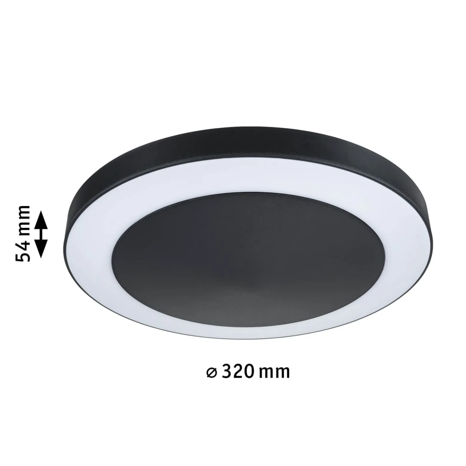 Paulmann LED-ulkovalaisin Circula, antrasiitti, anturi, IP44