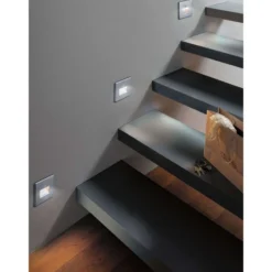 Paulmann LED-uppovalaisin Edge Quadro Square, mattakromi