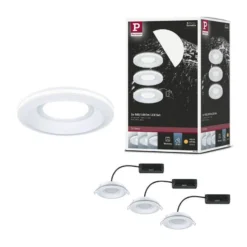 Paulmann LED-uppovalaisin Sormus, valkoinen, halkaisija 10 cm, IP65, 3 kpl