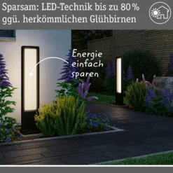 Paulmann LED-valaisin Reana, antrasiitti, 83 cm metalli IP44
