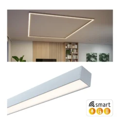 Paulmann Linion-valolista, kromi, 1 m, Master ZigBee-muuntaja