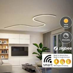 Paulmann Linion-valolista, kromi, 1 m, Master ZigBee-muuntaja