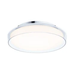 Paulmann Luena LED-kattovalaisin, IP44, kromi, Ø 35 cm