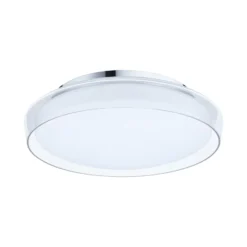 Paulmann Luena LED-kattovalaisin, IP44, kromi, Ø 35 cm