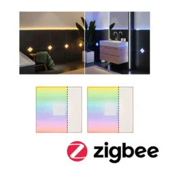 Paulmann LumiTiles Square, ZigBee, RGBW, 2 kpl