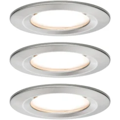 Paulmann Nova -LED-uppovalaisin 3 kpl, rauta