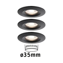 Paulmann Nova Mini-uppokohdevalo 3x kiinteä, musta