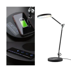 Paulmann Numis LED-pöytälamppu lataustoiminnolla, musta