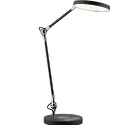 Paulmann Numis LED-pöytälamppu lataustoiminnolla, musta
